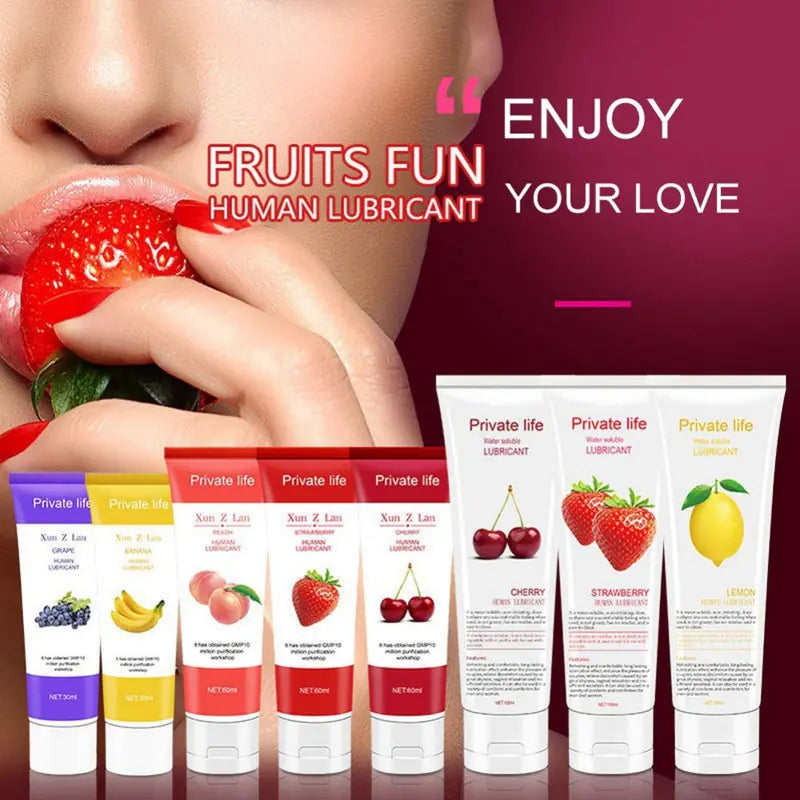 Fruit-Flavored Water-based Lubricant for Adults