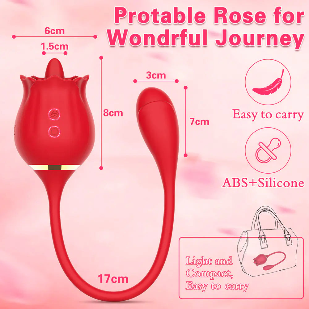 Rose Tongue Vibrator 2- G Spot and Clitoral Stimulation