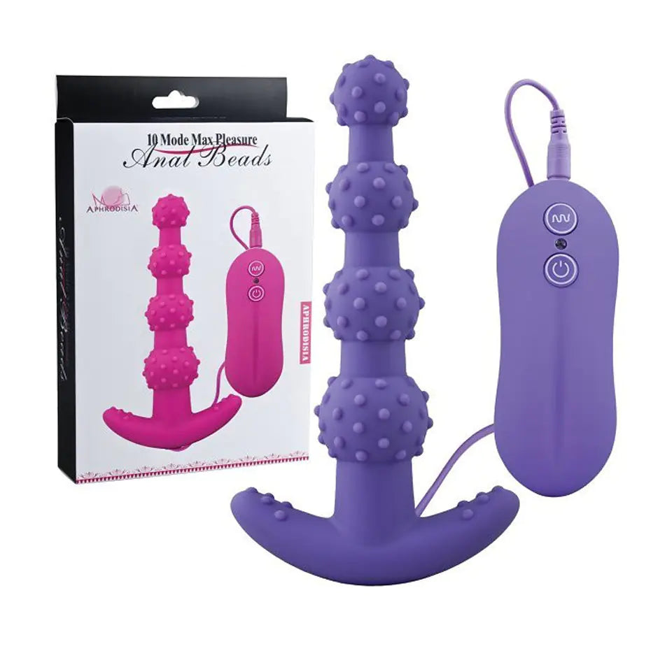 Unleashed XXX Anal Beads with 10 Vibration Settings