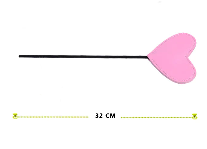 Pink Heart Leather Paddle