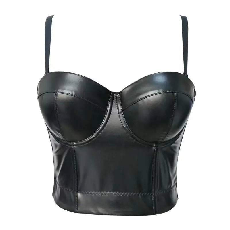 XXX Leather Corset Top